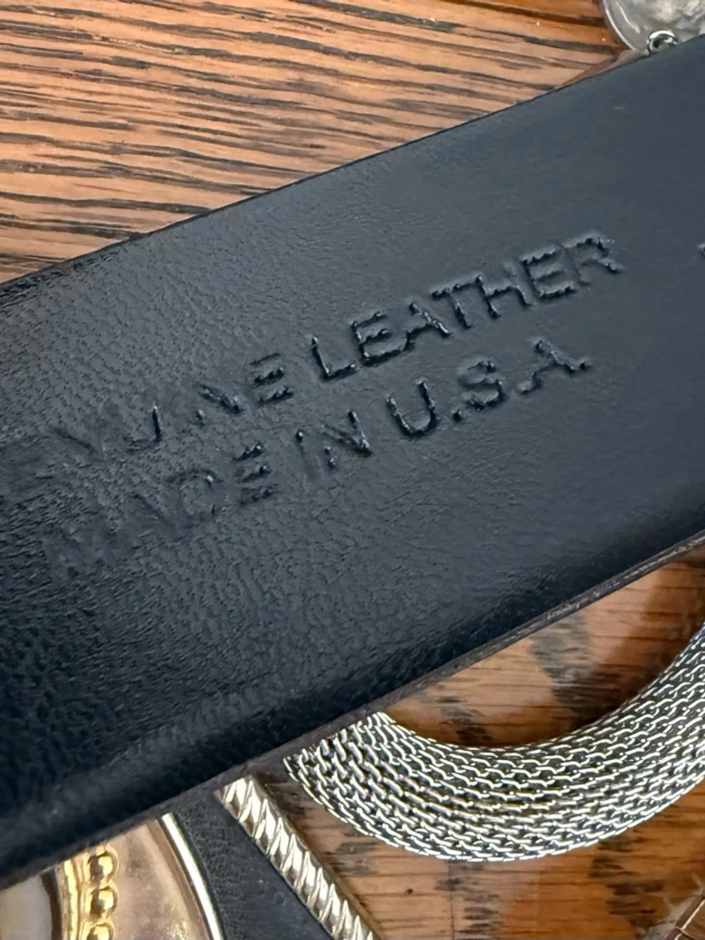 Glossy Black Patent Waist Belt with Gold-Tone Trim